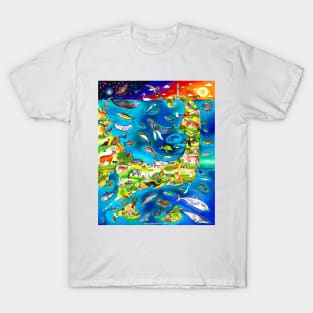 Cape Cod Art Map T-Shirt